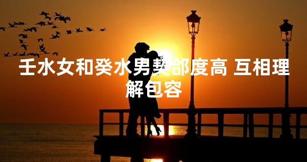 壬水女和癸水男契郃度高 互相理解包容